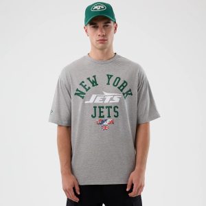 New York Jets NFL International Series Games Grey Oversized T-Shirt-kentox