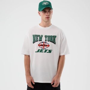 New York Jets NFL International Series Games White Oversized T-Shirt-kentox