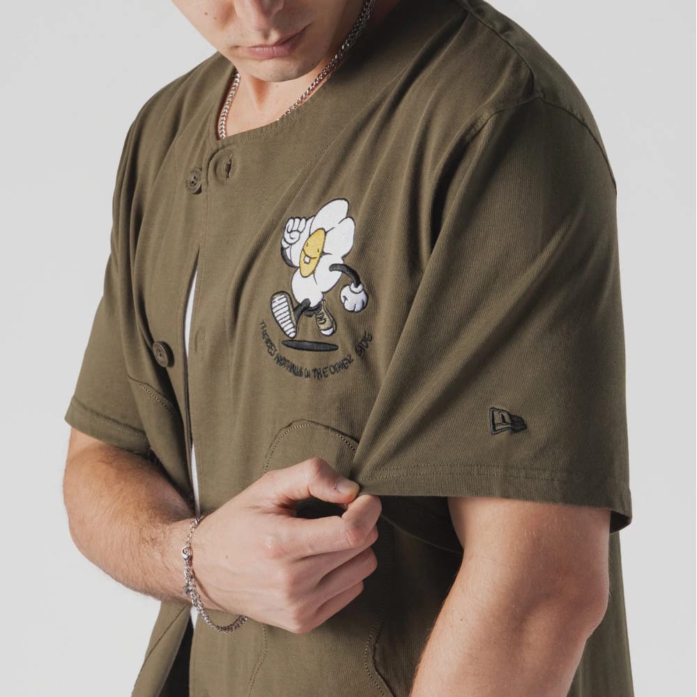 New Era x Rodrigo Roji Flower Green Jersey-kentox - Image 3