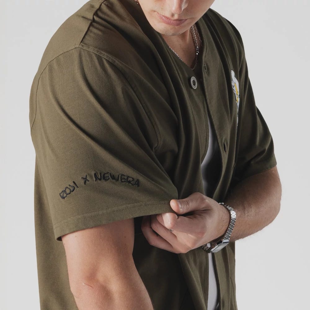 New Era x Rodrigo Roji Flower Green Jersey-kentox - Image 5