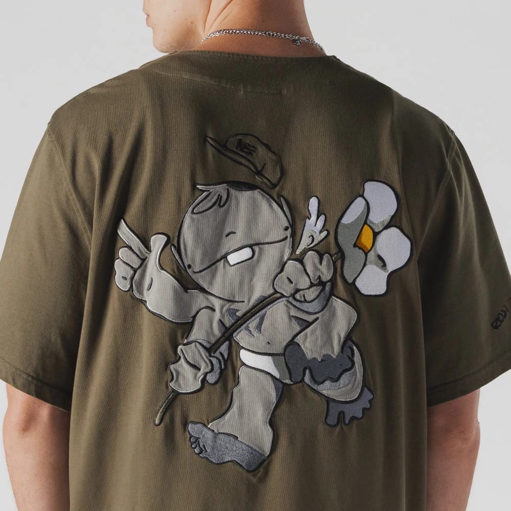 New Era x Rodrigo Roji Flower Green Jersey-kentox - Image 6