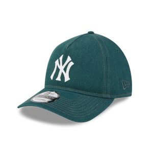 New York Yankees MLB Forest Denim Green 9TWENTY A-Frame Adjustable Cap-kentox