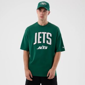 New York Jets NFL International Series Games Green Oversized T-Shirt-kentox