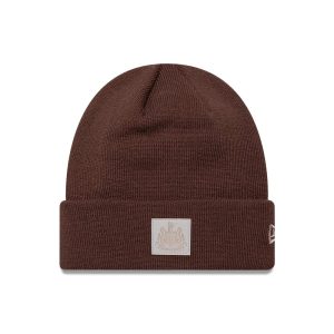 Newcastle United FC Patch Brown Cuff knit Beanie Hat-kentox