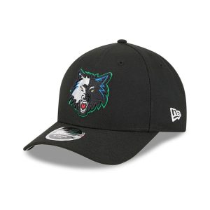 Minnesota Timberwolves NBA Classic Black 9FORTY M-Crown Adjustable Cap-kentox