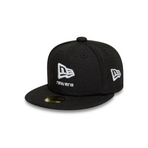 New Era Flag Logo Black Mini 59FIFTY Fitted Cap-kentox