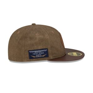 New York Mets MLB Open Brown Retro Crown 59FIFTY Fitted Cap-kentox
