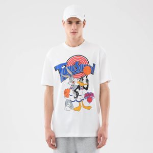 New York Knicks Space Jam 2 X NBA White T-Shirt-kentox