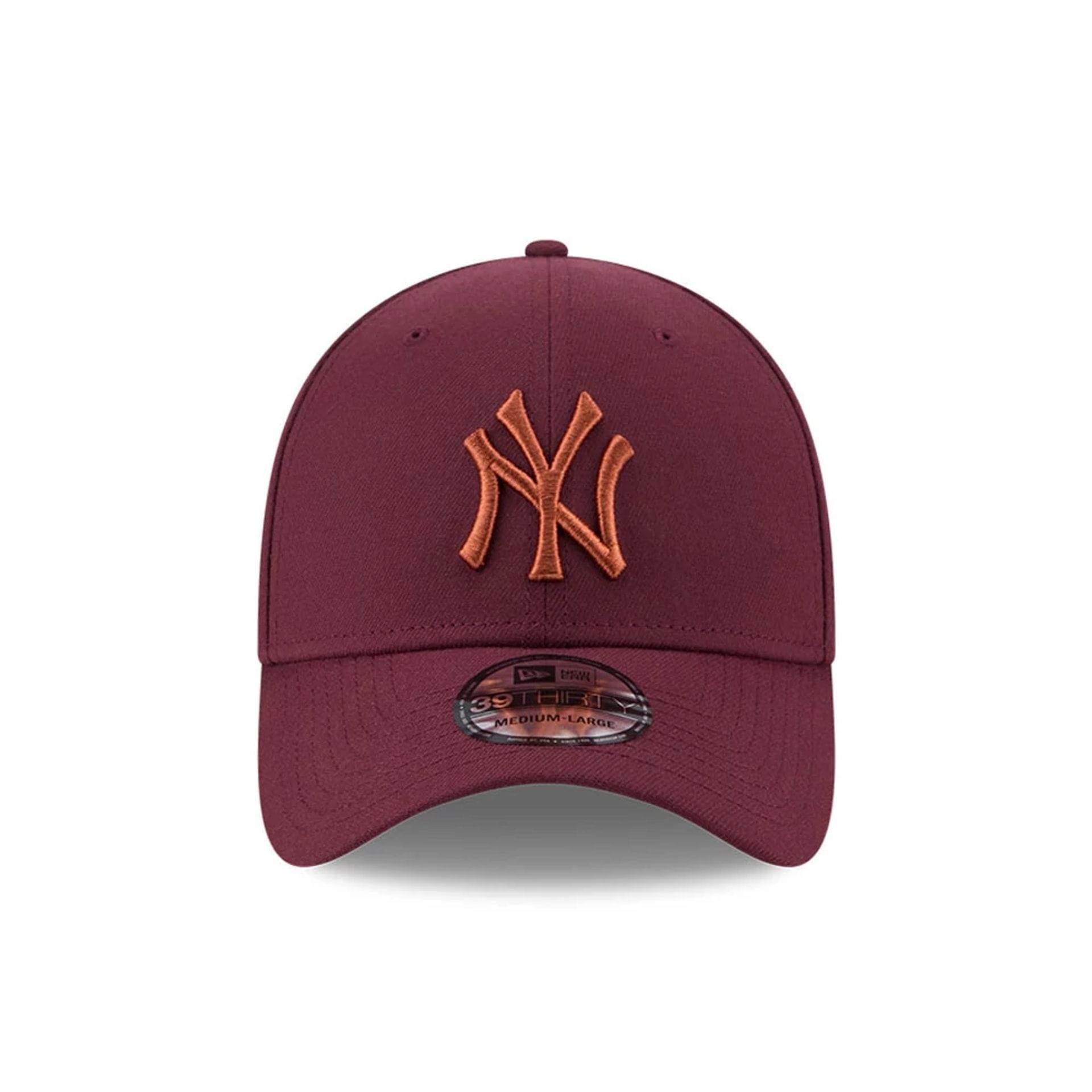 New York Yankees MLB Frosted Rust Dark Red 39THIRTY Stretch Fit Cap-kentox - Image 3