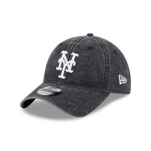 New York Mets MLB Overwash Black 9TWENTY Adjustable Cap-kentox