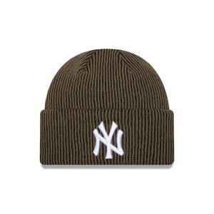 New York Yankees MLB Rib Dark Green Cuff Knit Beanie Hat-kentox
