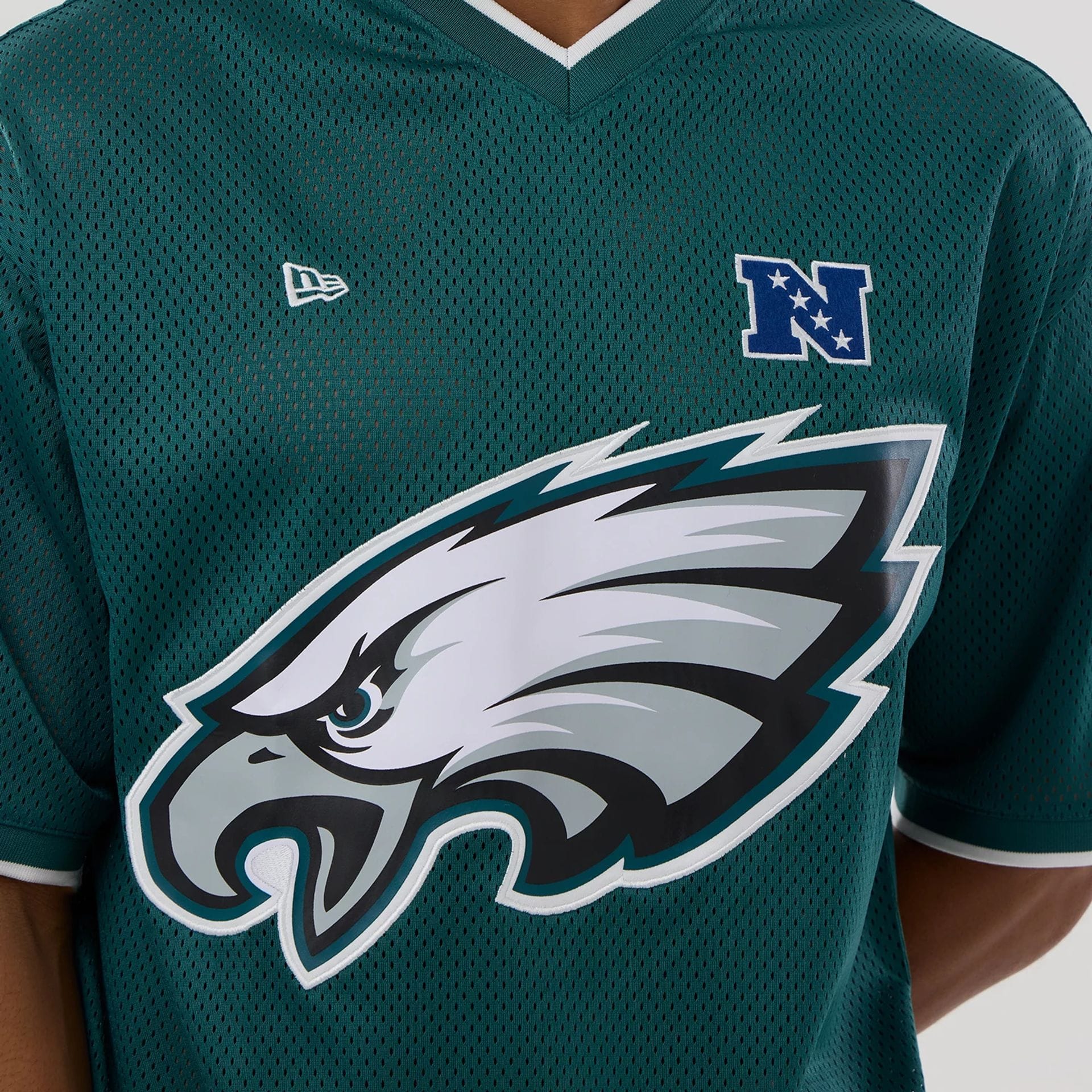 Philadelphia Eagles NFL Mesh Dark Green Oversized T-Shirt-kentox - Image 4