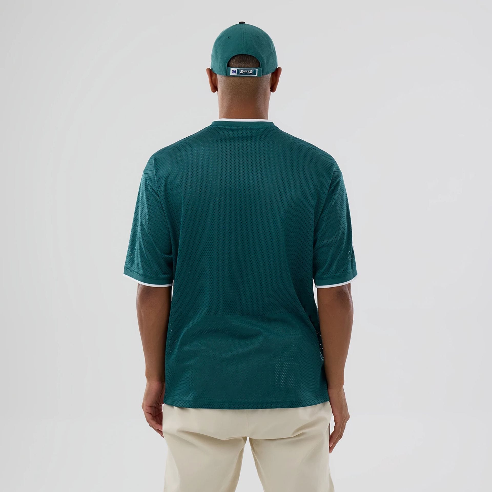 Philadelphia Eagles NFL Mesh Dark Green Oversized T-Shirt-kentox - Image 2