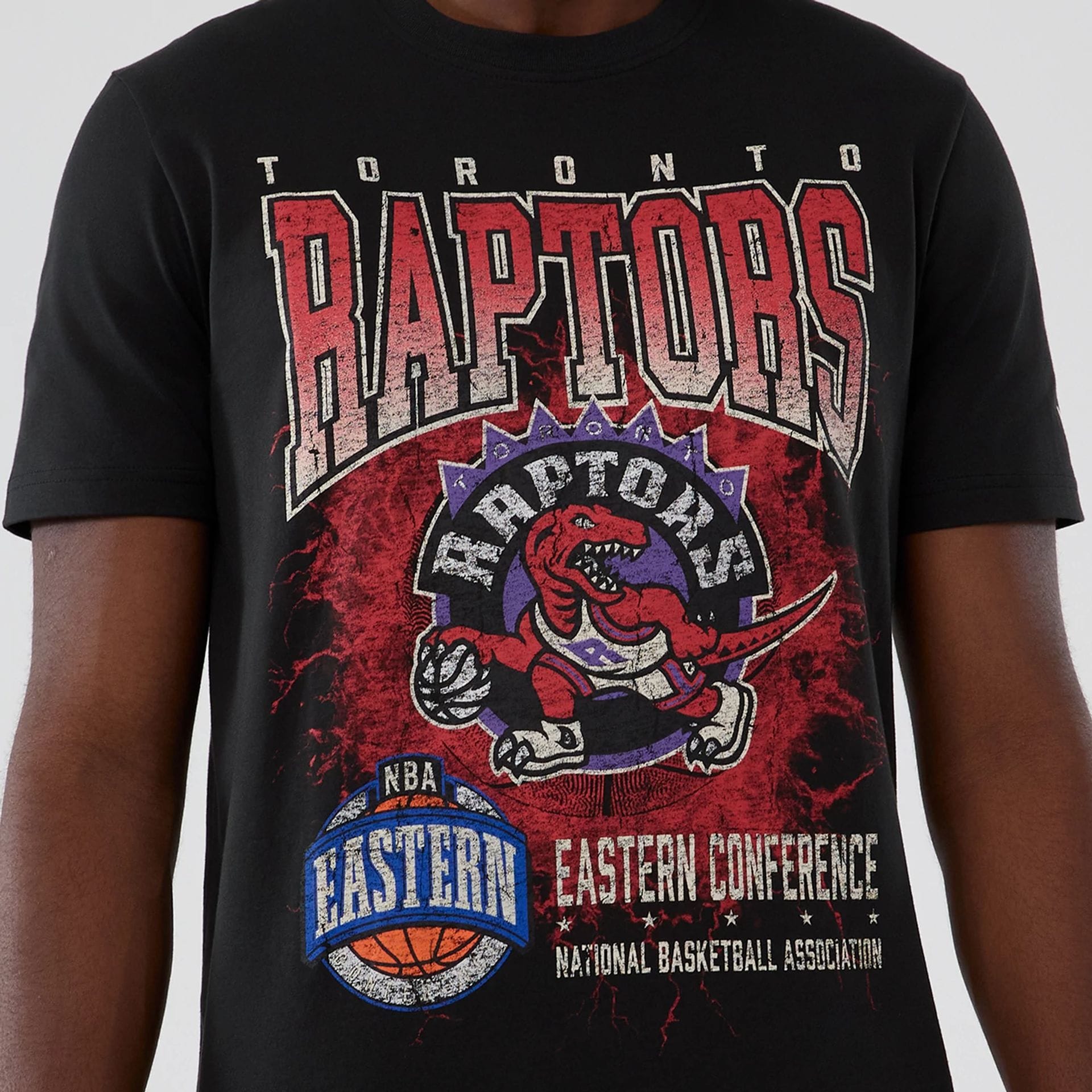 Toronto Raptors NBA Hardwood Classic Black T-Shirt-kentox - Image 3