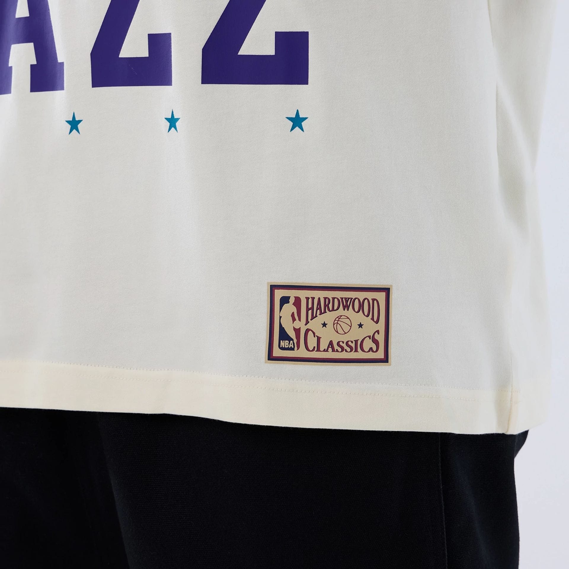 Utah Jazz NBA Hardwood Classic Cream T-Shirt-kentox - Image 5