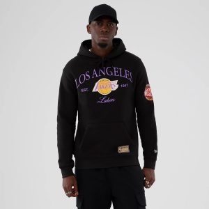 LA Lakers NBA Hardwood Classic Black Pullover Hoodie-kentox