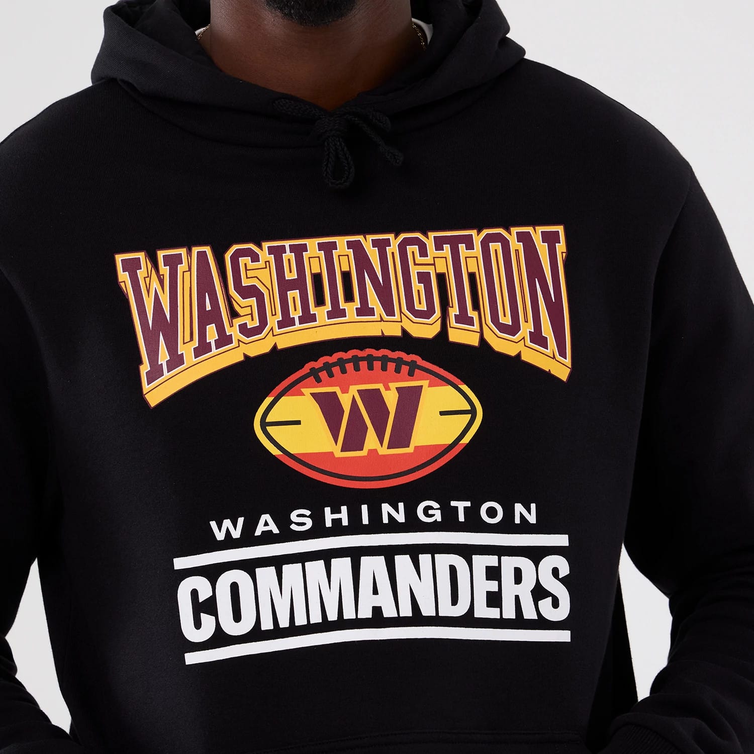 Washington Commanders NFL International Series Games 2025 Black Pullover Hoodie-kentox - Image 3