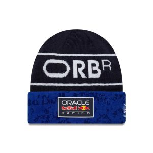 Red Bull Racing Team Dark Blue Cuff Knit Beanie Hat-kentox