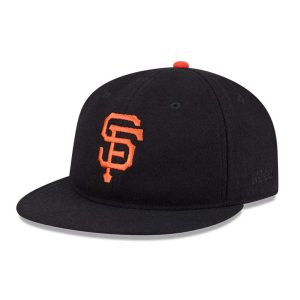 San Francisco Giants FOG X MLB Black Retro Crown 59FIFTY Fitted Cap-kentox