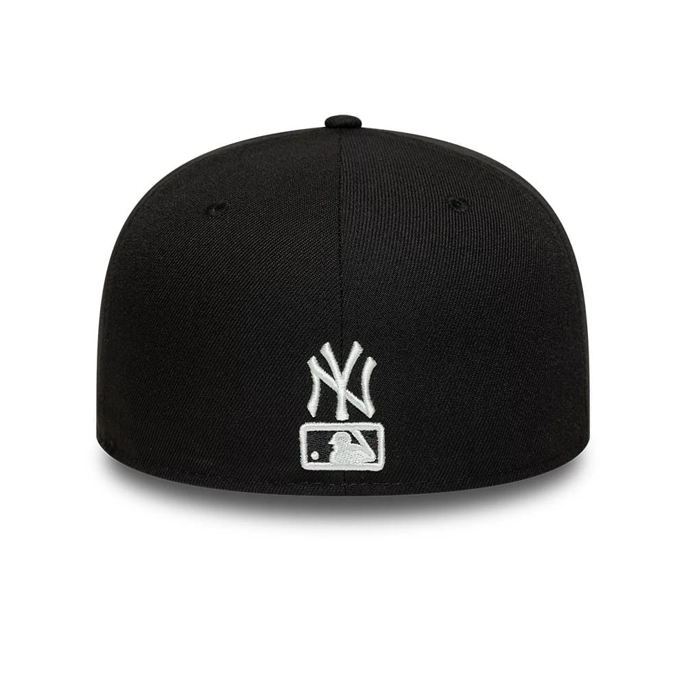New York Yankees MLB Faux Pearl Black 59FIFTY Fitted Cap-kentox - Image 4