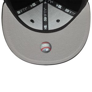 New York Yankees MLB Faux Pearl Black 59FIFTY Fitted Cap-kentox