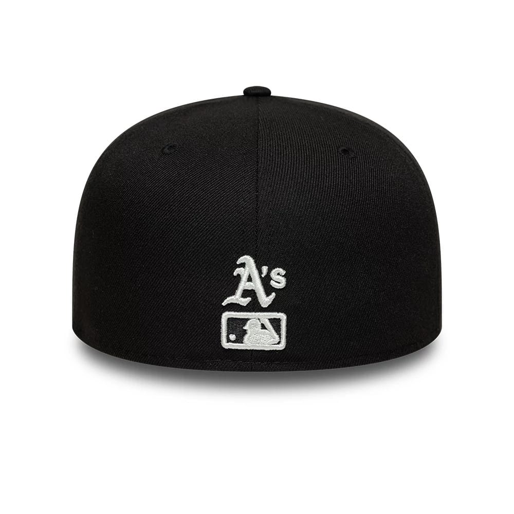 Oakland Athletics MLB Faux Pearl Black 59FIFTY Fitted Cap-kentox - Image 5