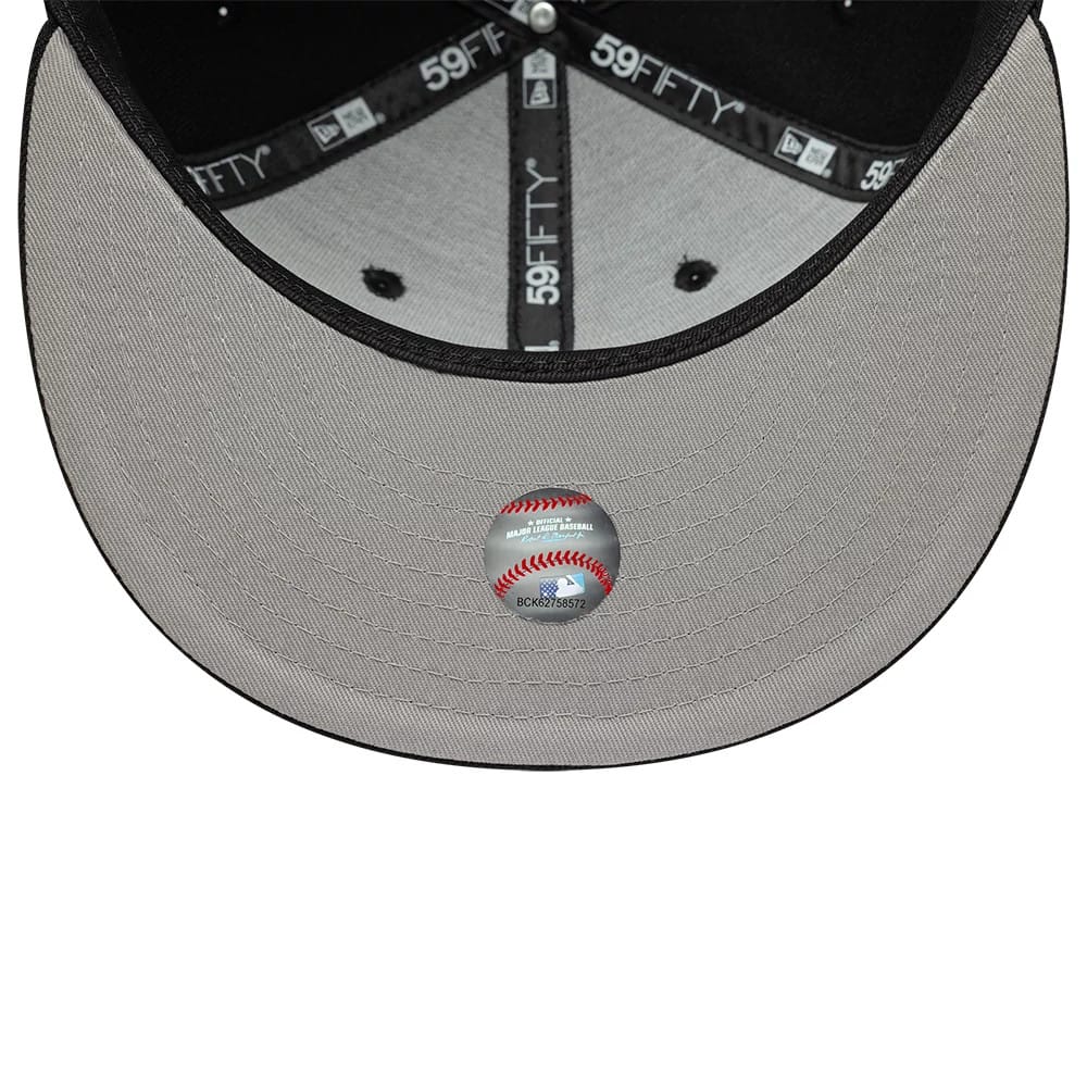 Oakland Athletics MLB Faux Pearl Black 59FIFTY Fitted Cap-kentox - Image 2