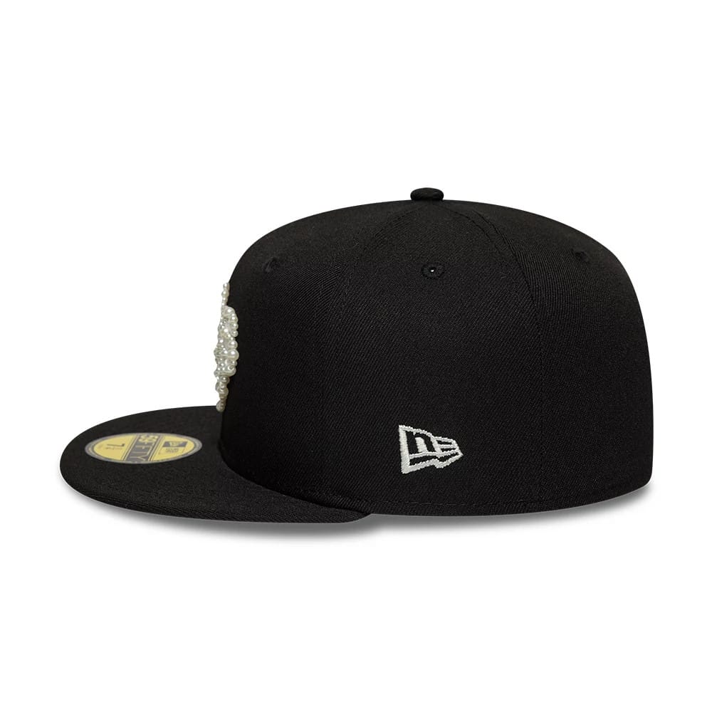 Oakland Athletics MLB Faux Pearl Black 59FIFTY Fitted Cap-kentox - Image 6