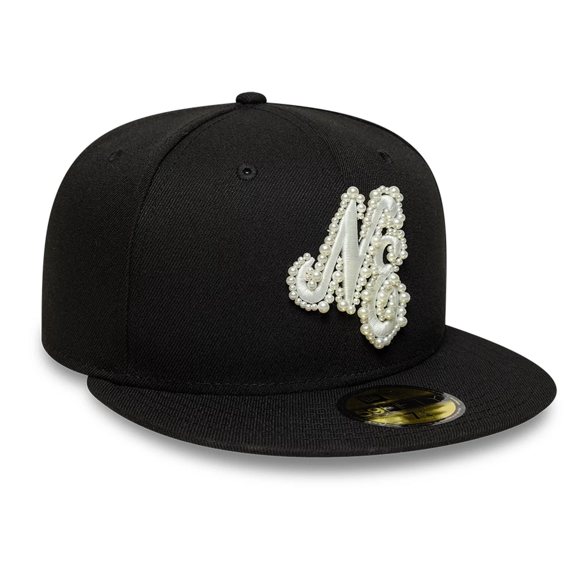 New Era Faux Pearl Black 59FIFTY Fitted Cap-kentox - Image 4