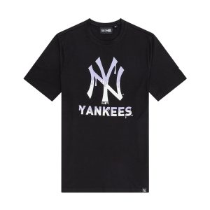 New York Yankees MLB Drip Black T-Shirt-kentox