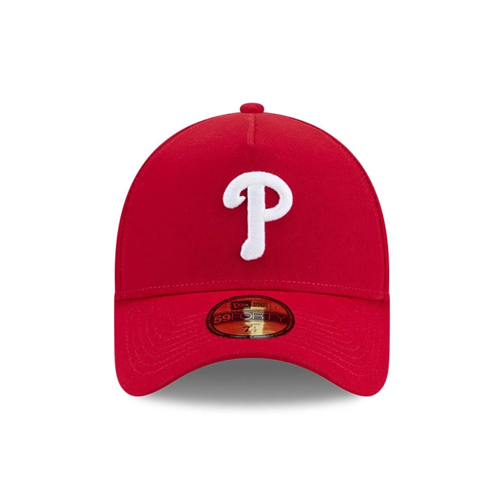 Philadelphia Phillies MLB Team Side Red 59FORTY A-Frame Fitted Cap-kentox - Image 3