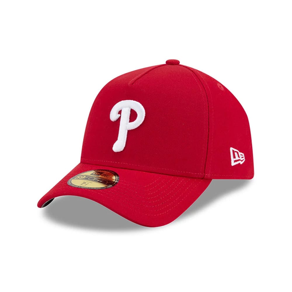 Philadelphia Phillies MLB Team Side Red 59FORTY A-Frame Fitted Cap-kentox - Image 4