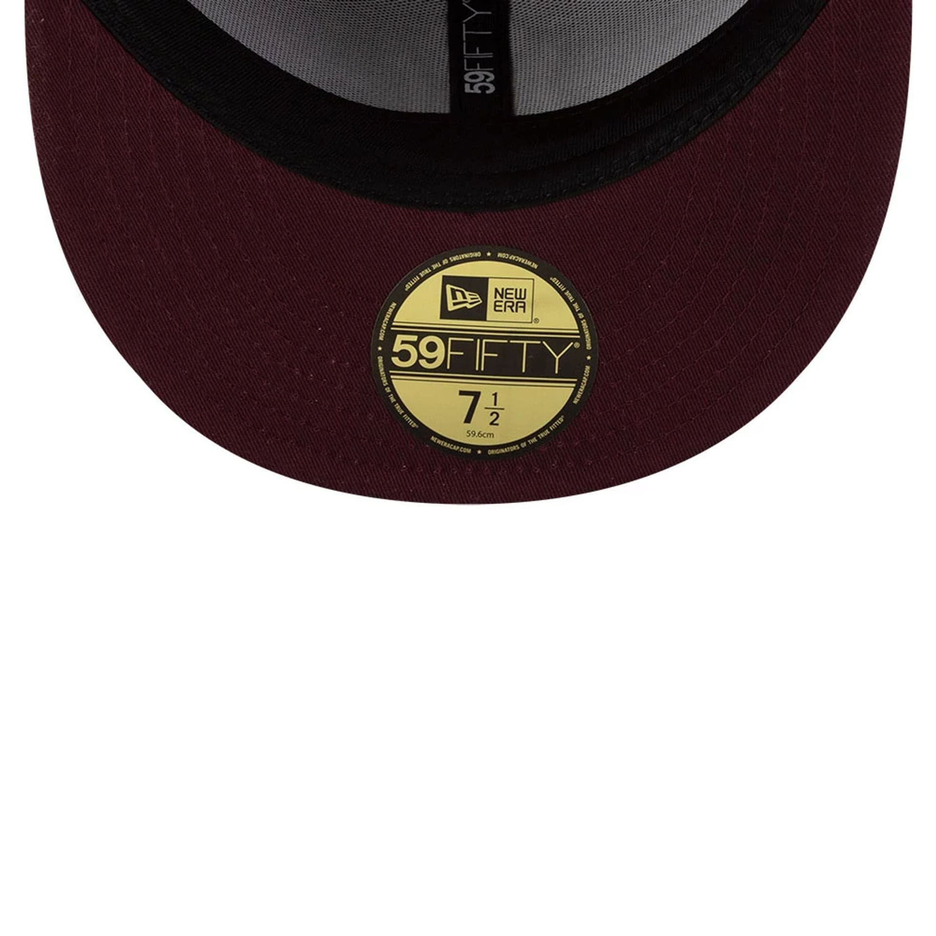 New York Yankees MLB Flourishes Dark Red 59FIFTY Fitted Cap-kentox - Image 2