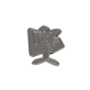New Era Flag Character Silver Pin Badge-kentox