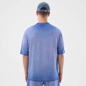 LA Dodgers MLB Washed Logo Pastel Blue T-Shirt-kentox