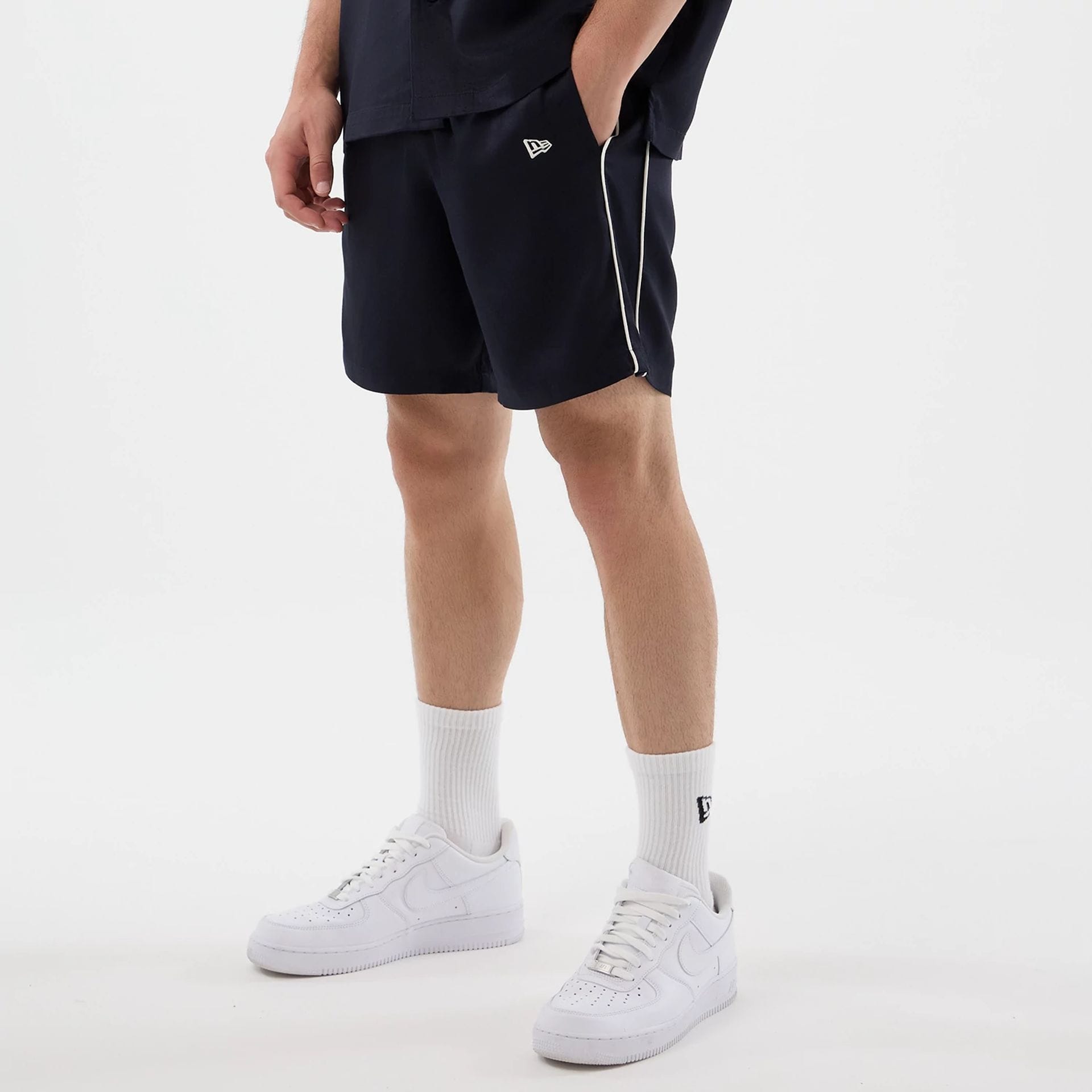 New Era Piping Navy Shorts-kentox - Image 3