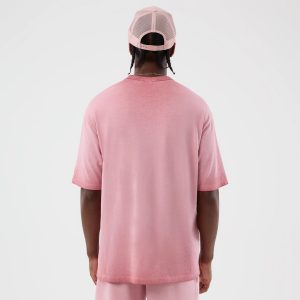 New York Yankees MLB Washed Logo Pastel Pink T-Shirt-kentox