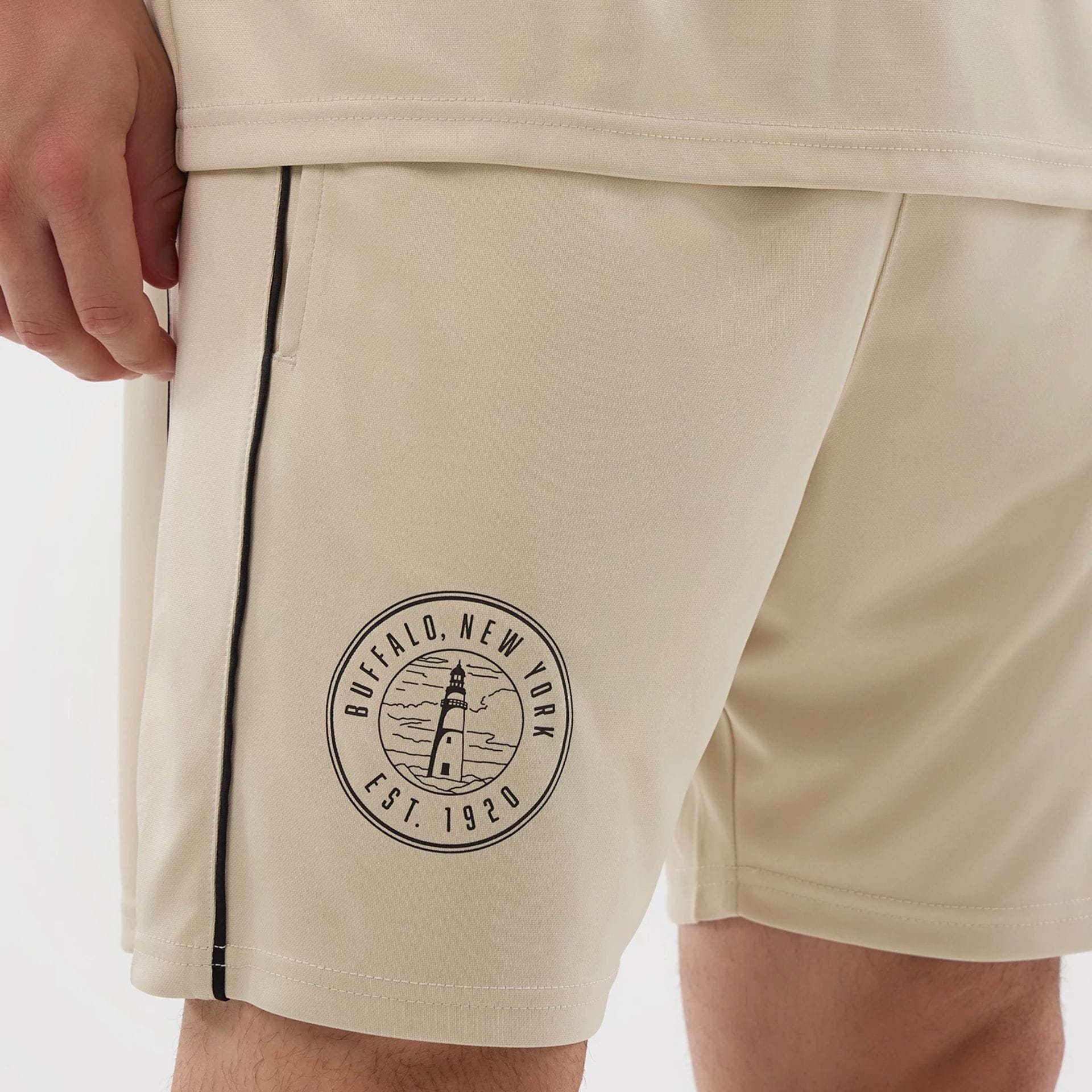 New Era Football Light Beige Shorts-kentox - Image 3