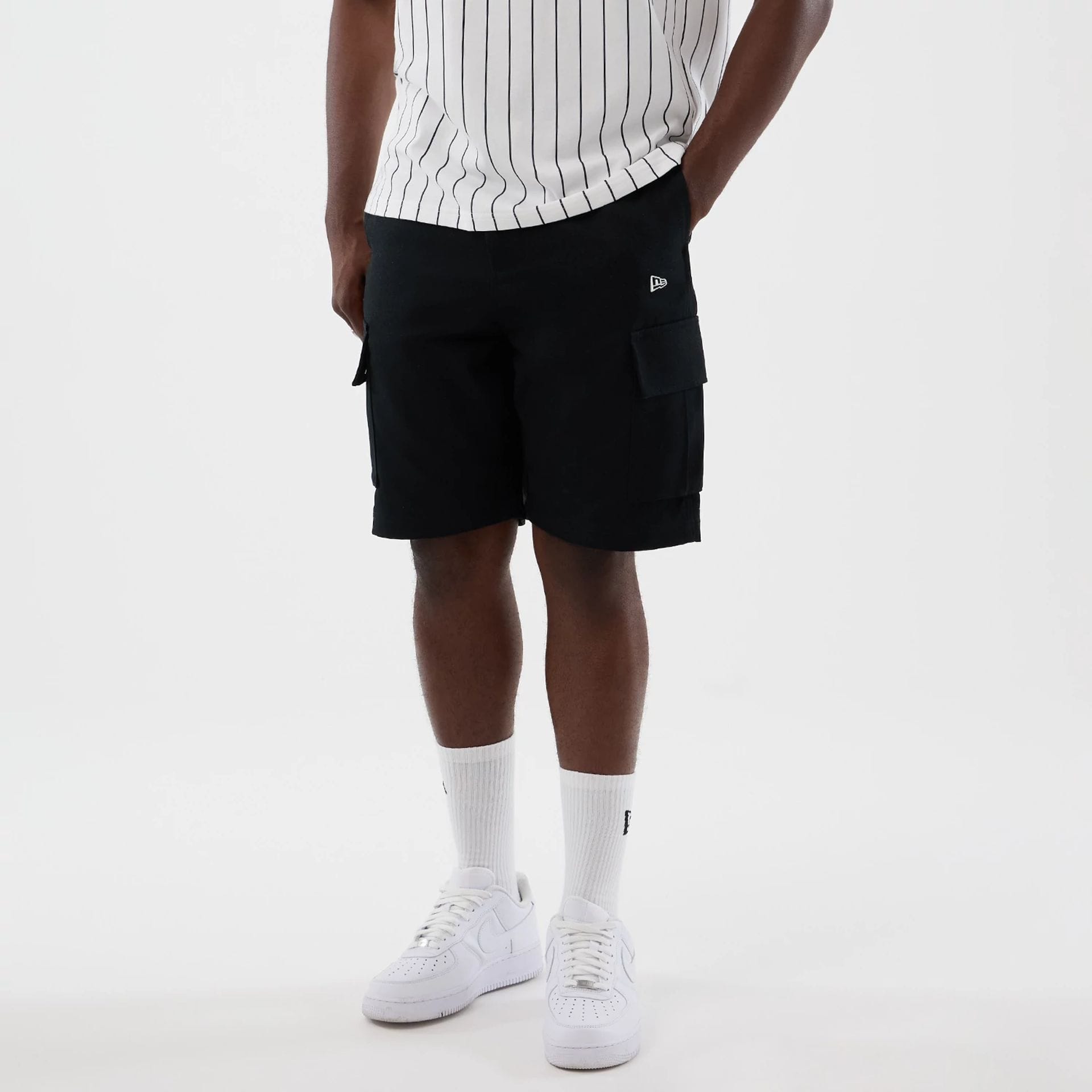 New Era Black Cargo Shorts-kentox - Image 3