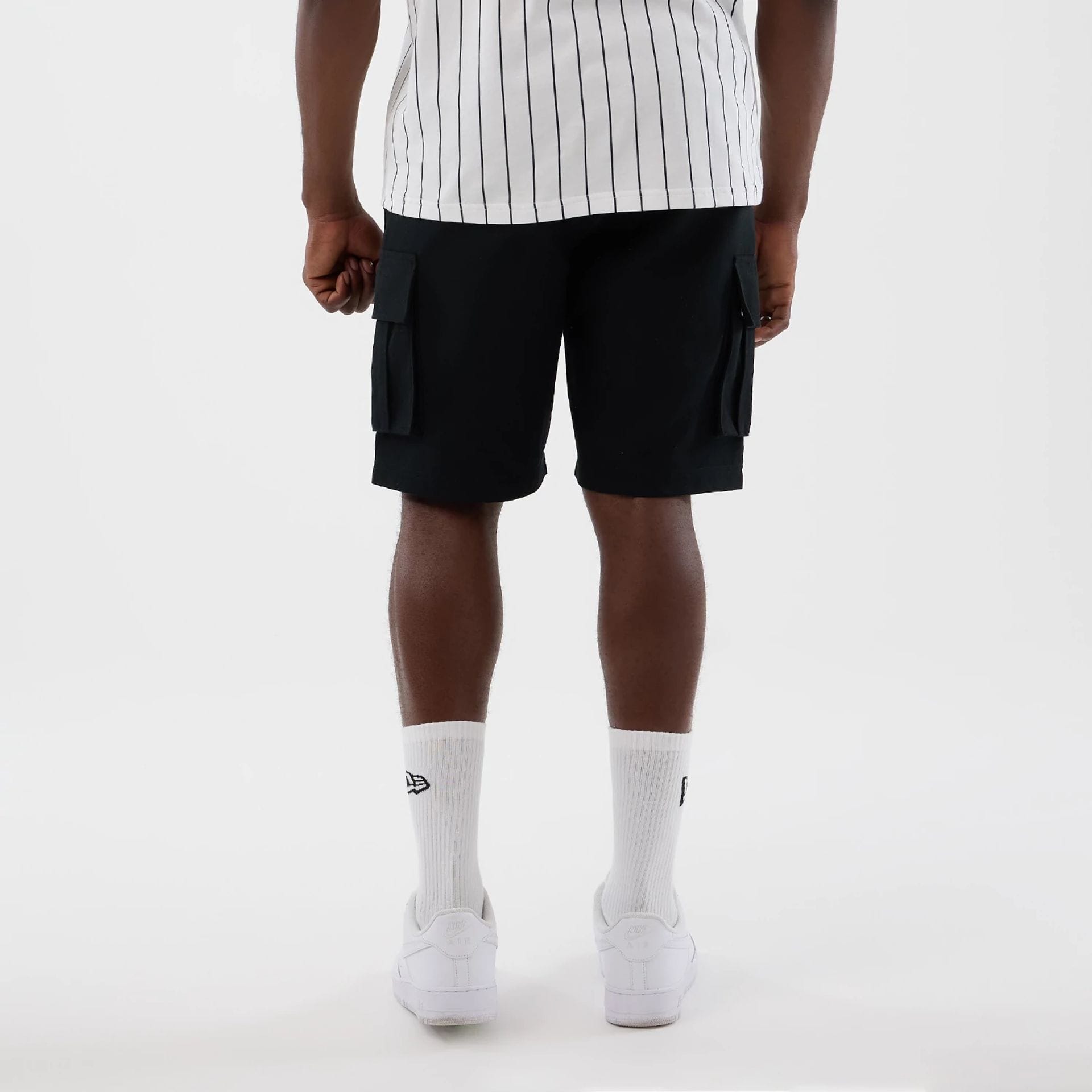 New Era Black Cargo Shorts-kentox - Image 2