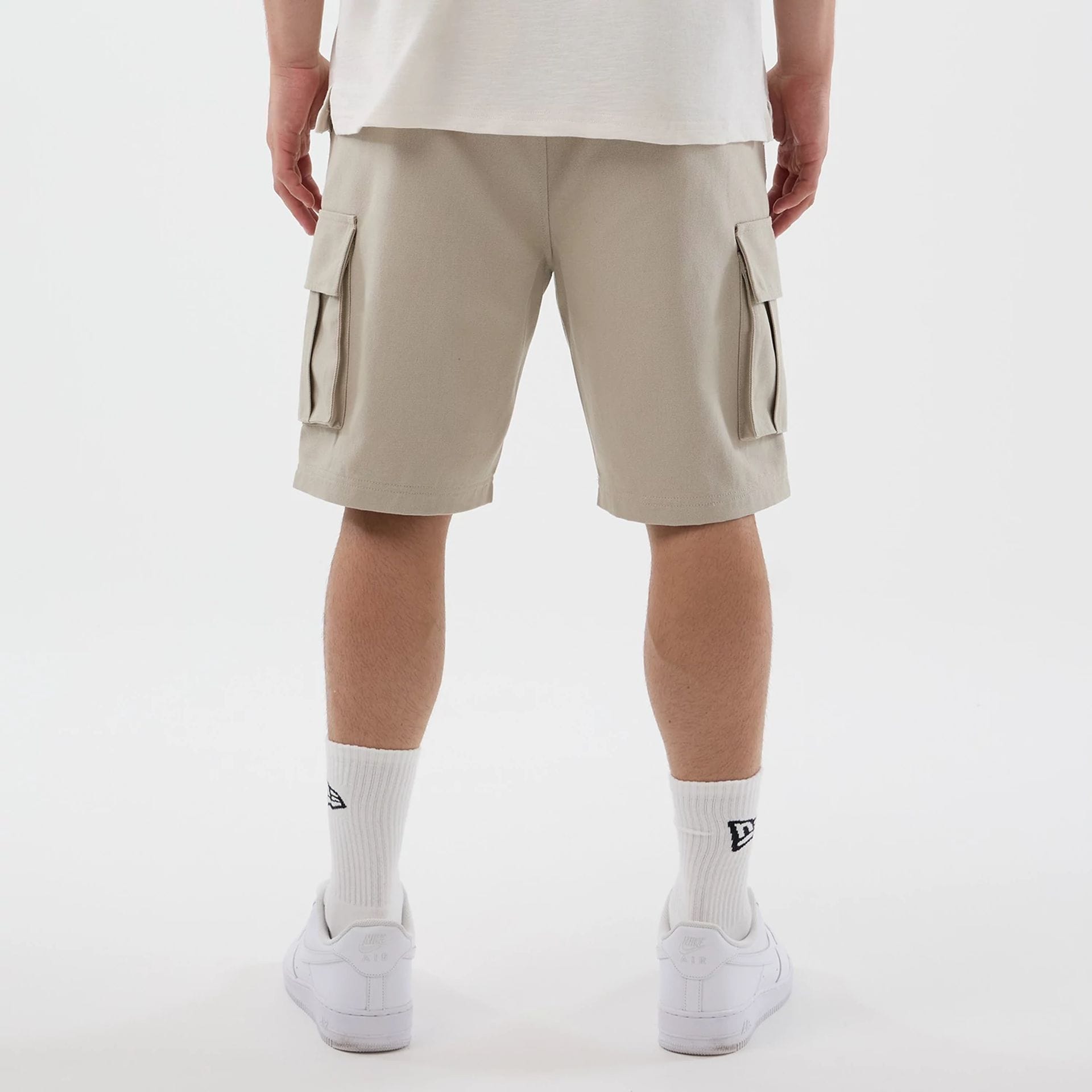 New Era Light Beige Cargo Shorts-kentox - Image 7