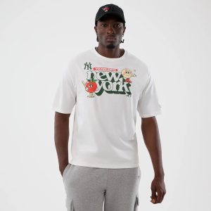 New York Yankees MLB Icon Graphic White T-Shirt-kentox