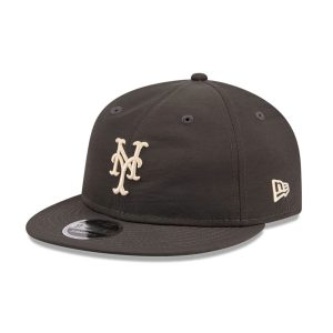 New York Mets MLB Nylon Black Retro Crown 9FIFTY Adjustable Cap-kentox