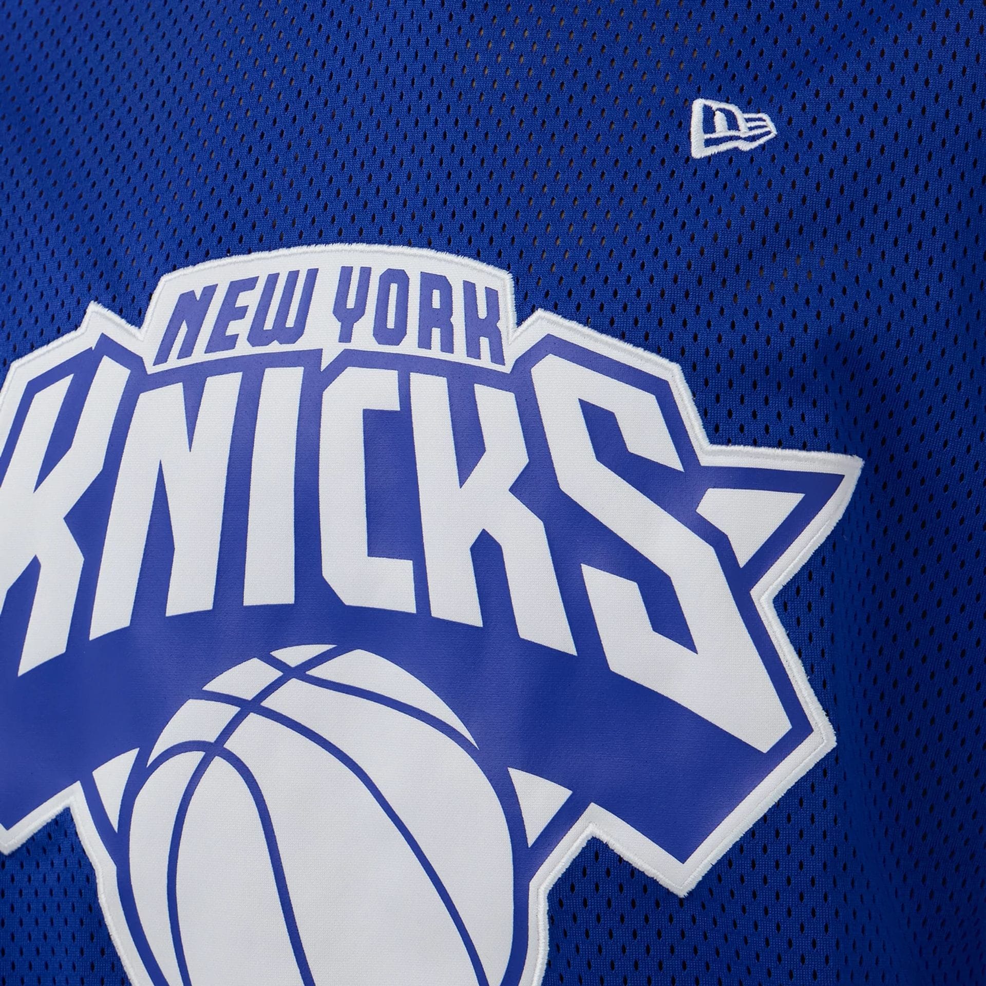 New York Knicks NBA Mesh Blue Oversized T-Shirt-kentox - Image 4