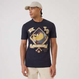 New York Yankees MLB X Looney Tunes Navy T-Shirt-kentox