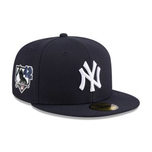 New York Yankees MLB Jackie Robinson Navy 59FIFTY Fitted Cap-kentox