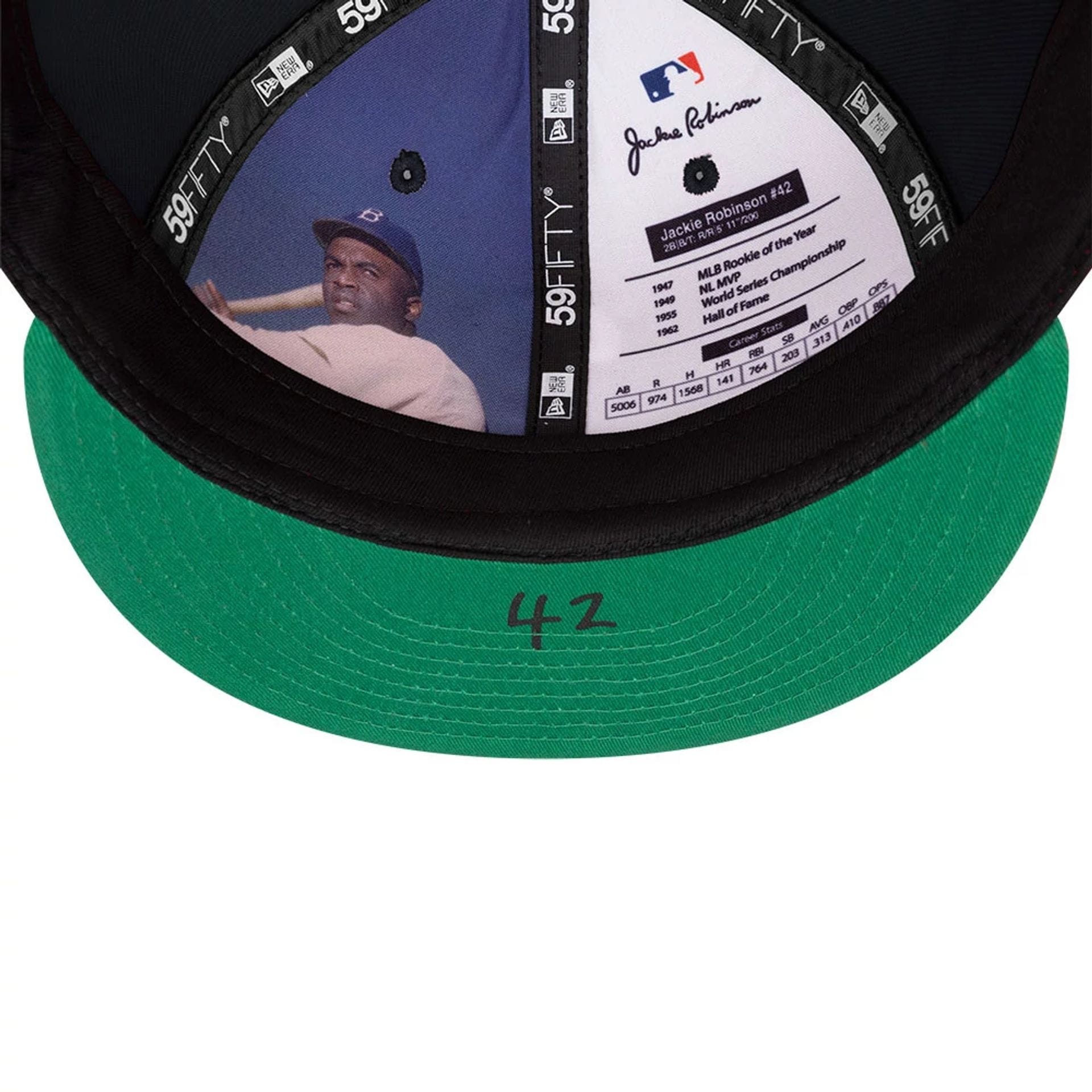 New York Yankees MLB Jackie Robinson Navy 59FIFTY Fitted Cap-kentox - Image 8