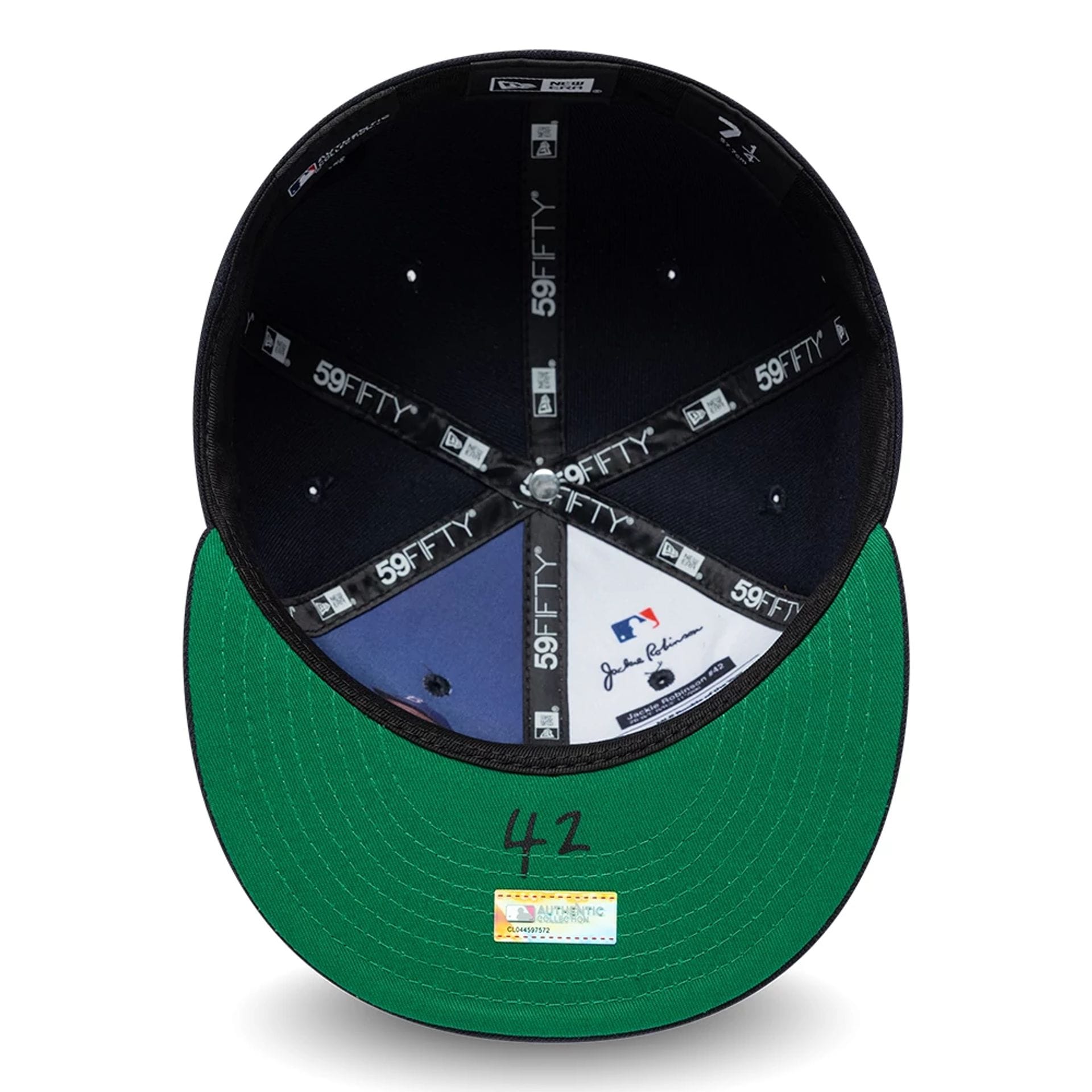 New York Yankees MLB Jackie Robinson Navy 59FIFTY Fitted Cap-kentox - Image 2