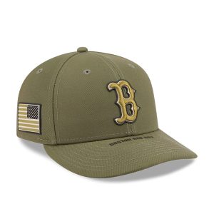 Red Sox MLB Armed Forces Day 2026 Green Low Profile 59FIFTY Fitted Cap-kentox
