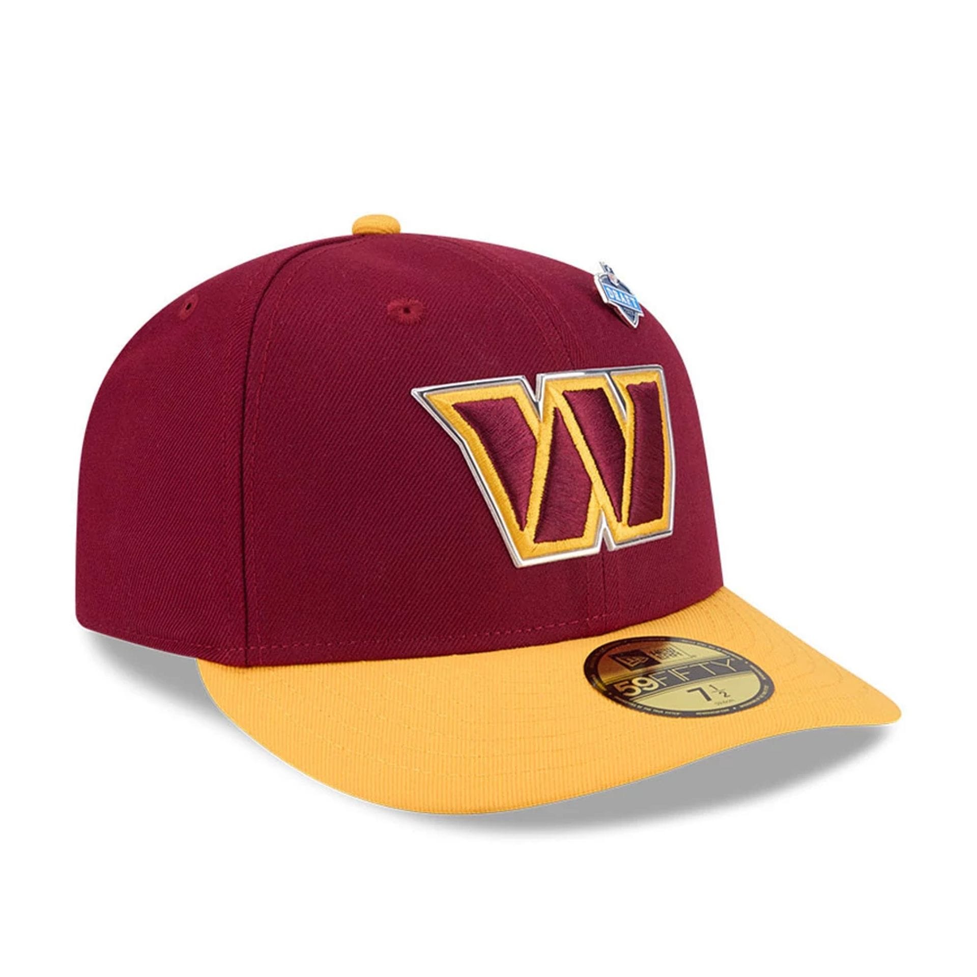 Washington Commanders NFL Draft 2026 Dark Red 59FIFTY Fitted Cap-kentox - Image 4